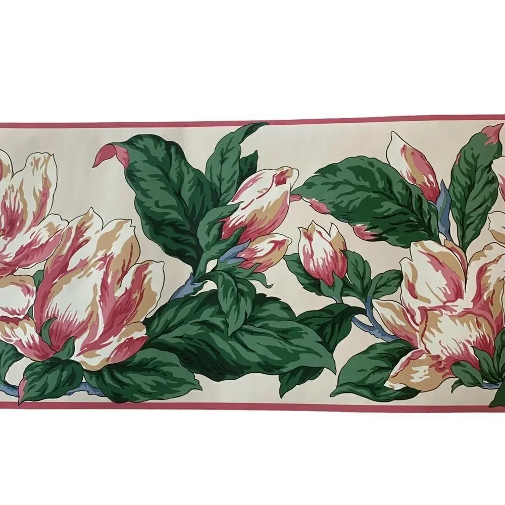 Waverly Floral Btanical Wallpaper Border